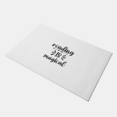 Kunstlezen lezen lezen is magisch deurmat (Schuin)