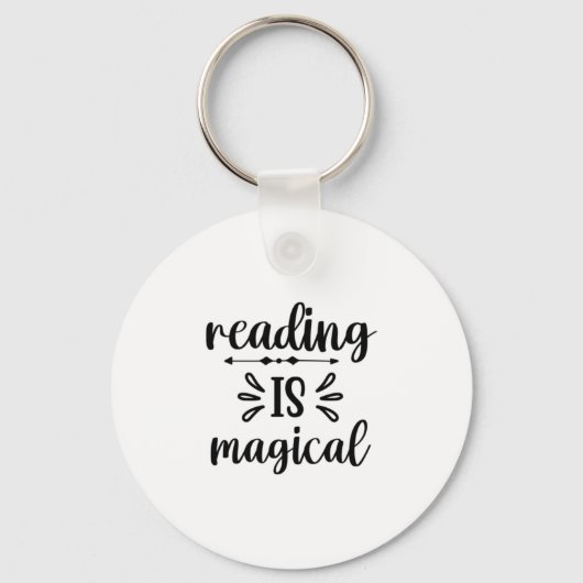Kunstlezen lezen lezen is magisch sleutelhanger (Voorkant)