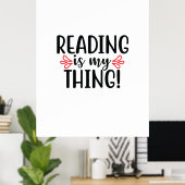 Kunstlezen lezen lezen is mijn ding poster (Thuiskantoor)