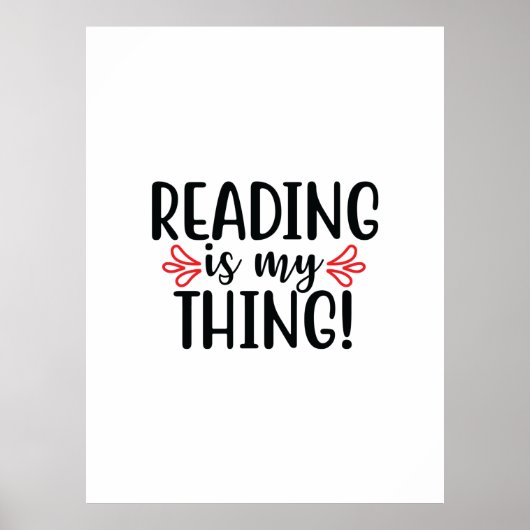 Kunstlezen lezen lezen is mijn ding poster (Voorkant)