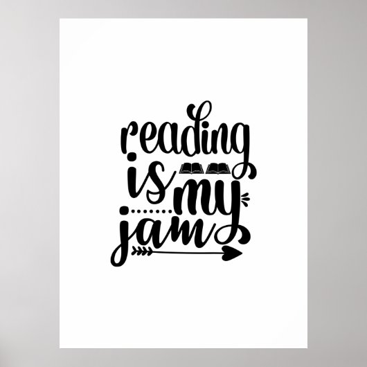 Kunstlezen lezen lezen is mijn jam poster (Voorkant)