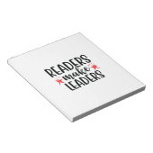 Kunstlezers lezen maakt leiders notitieblok (Schuin)