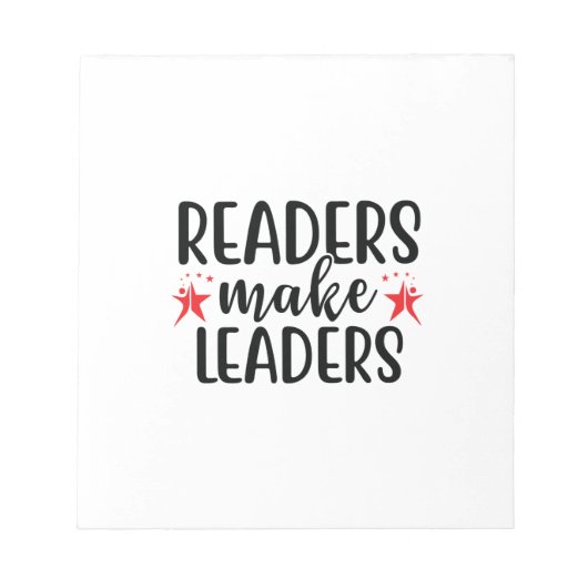 Kunstlezers lezen maakt leiders notitieblok (Voorkant)