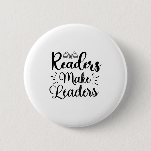 Kunstlezers lezen maakt leiders ronde button 5,7 cm (Voorkant)