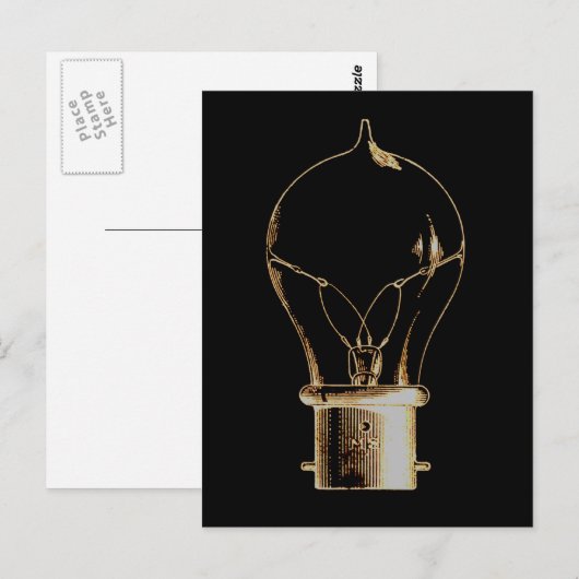  kunstlicht voor steampunk briefkaart (Voorkant / Achterkant)