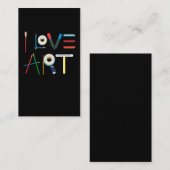 kunstliefde Schetsen Potlood Tekenkunstenaar Visitekaartje (Voorkant / Achterkant)