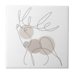 Kunstlijnen, wit, zwart, grijs Licht Tegeltje