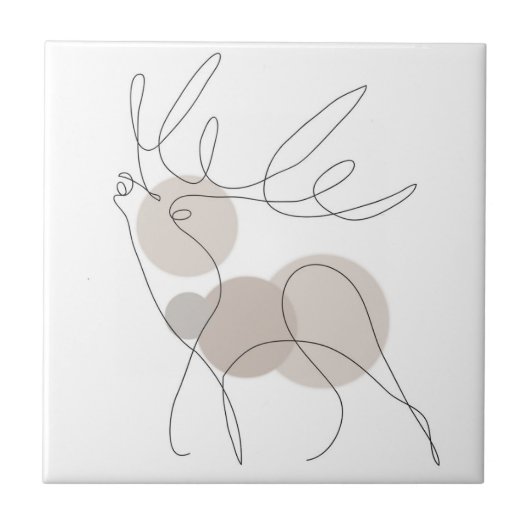 Kunstlijnen, wit, zwart, grijs Licht Tegeltje (Voorkant)