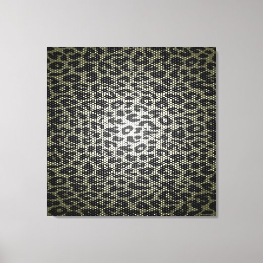 Kunstluipaard abstracte textuur canvas afdruk (Voorkant)