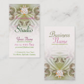 KunstMacro voor de bloem: Visitekaartje van Stamen (Voorkant / Achterkant)