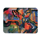 Kunstmagneet met "gekleurde samenstelling" magneet (Horizontaal)
