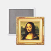 Kunstmagneet - Mona Lisa door Leonardo da Vinci Magneet (Voorkant / Achterkant)