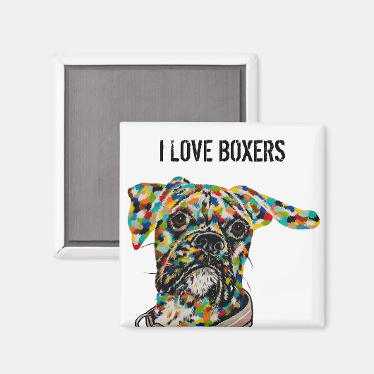 kunstmagneet voor boxers magneet (Voorkant / Achterkant)