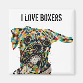 kunstmagneet voor boxers magneet (Voorkant)