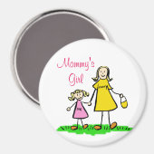 Kunstmagneten voor mama's Meisje Magneet (Voorkant / Achterkant)