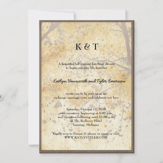 Kunstmakreel Retrofbruiloft Kaart (Voorkant)