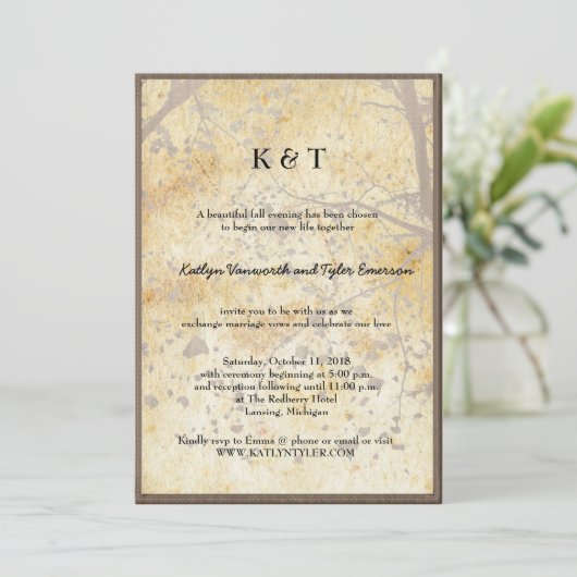 Kunstmakreel Retrofbruiloft Kaart (Staand voorkant)