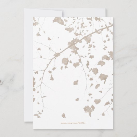 Kunstmakreel Retrofbruiloft Kaart (Achterkant)