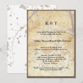 Kunstmakreel Retrofbruiloft Kaart (Voorkant / Achterkant)