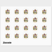 Kunstmantel Alberta Ronde Sticker (Vel)