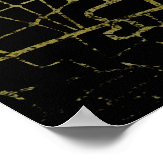 Kunstmap Kopenhagen Gold Style Poster (Hoek)