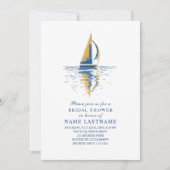 Kunstmarinevlek Vrijgezellenfeest met blauw gele z Kaart (Voorkant)