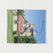 Kunstmateriaal voor vuurtoren van Eagle Bluff Wandkleed (Voorkant (horizontaal))