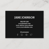 Kunstmatig abstract gekleurd visitekaartje (Achterkant)