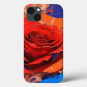 Kunstmatig Abstract gemarmerd Roos Case-Mate iPhone Case (Achterkant)