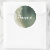 kunstmatig abstract gemorst stof getextureerde ach ronde sticker (Tas)