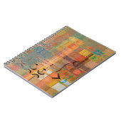 kunstmatig abstract, horizontaal strempatroon notitieboek (Linkerzijde)