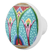 Kunstmatig abstract kleurig kunststofpatroon keramische knop (Rechts)