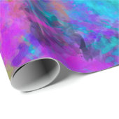 kunstmatig abstracte levendige regenboogverf wi cadeaupapier (Rol Hoek)