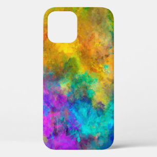 kunstmatig abstracte levendige regenboogverf wi Case-Mate iPhone case