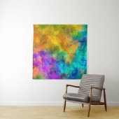 kunstmatig abstracte levendige regenboogverf wi wandkleed (In situ)