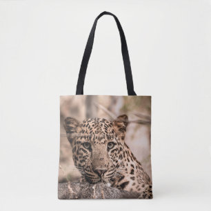 Kunstmatig afbeelding van mannelijke luipaard of p tote bag