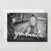 Kunstmatig Afstuderen | Foto zwart-wit verf Kaart (Voorkant)