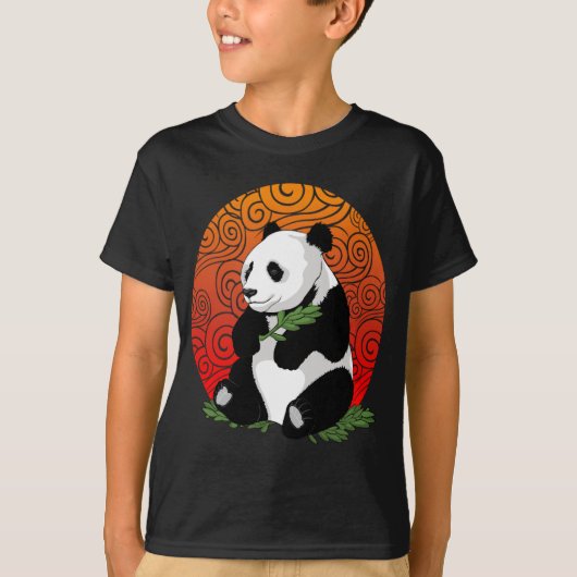 Kunstmatig Beer van Panda, Vectorillustratie eten T-shirt (Voorkant)