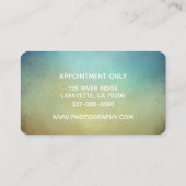 Kunstmatig blauw en tan gradiënt visitekaartje (Achterkant)