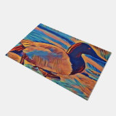 Kunstmatig Canvasback Duck Photo Painting Deurmat (Schuin)