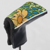 Kunstmatig Charmant Bloemmotief Golf Head Cover (3/4 voorkant)