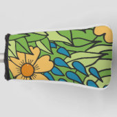 Kunstmatig Charmant Bloemmotief Golf Head Cover (Voorkant)