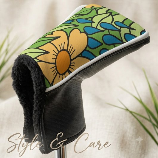 Kunstmatig Charmant Bloemmotief Golf Head Cover