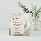 Kunstmatig Chic Silver Roos Floral Vrijgezellenfee Kaart (Staand voorkant)