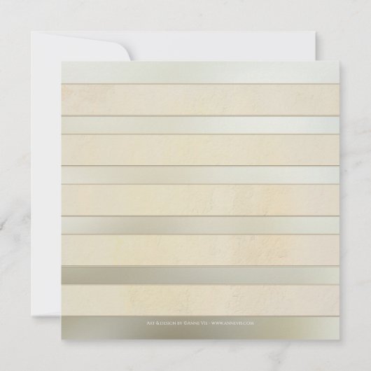 Kunstmatig Chic Silver Roos Floral Vrijgezellenfee Kaart (Achterkant)