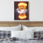 Kunstmatig concept van een sterrenstelsel canvas afdruk (Insitu (Slaapkamer))