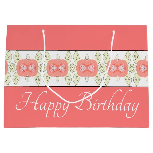 Kunstmatig Floral design Groot Cadeauzakje (Voorkant)