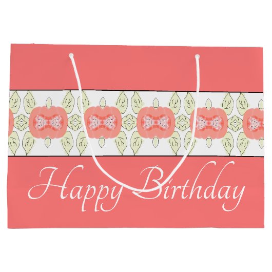 Kunstmatig Floral design Groot Cadeauzakje (Achterkant)