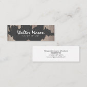 Kunstmatig geborsteld kribbel houten paneel mini visitekaartje (Voorkant / Achterkant)