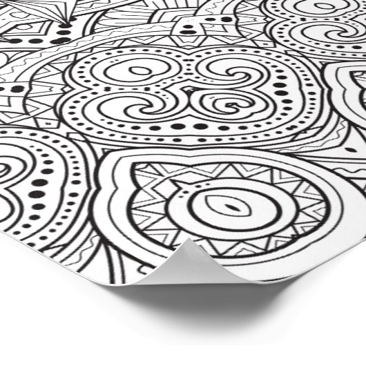 Kunstmatig geïnspireerd design 2 poster (Hoek)